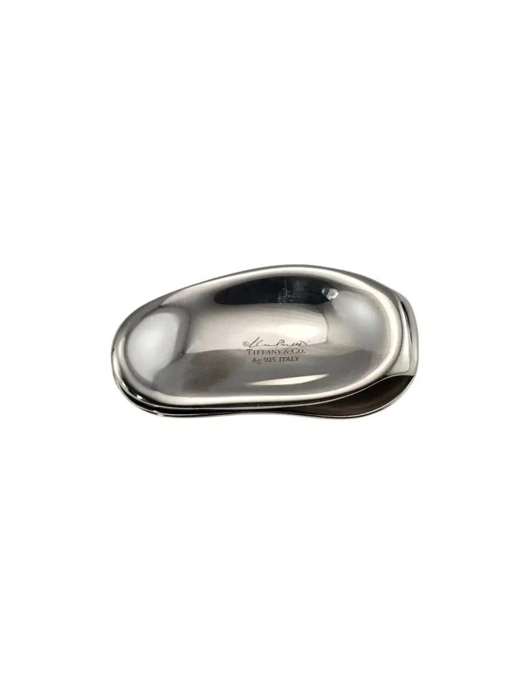Tiffany & Co. Elsa Peretti Sterling Silver Giant Bean Money Clip #25279